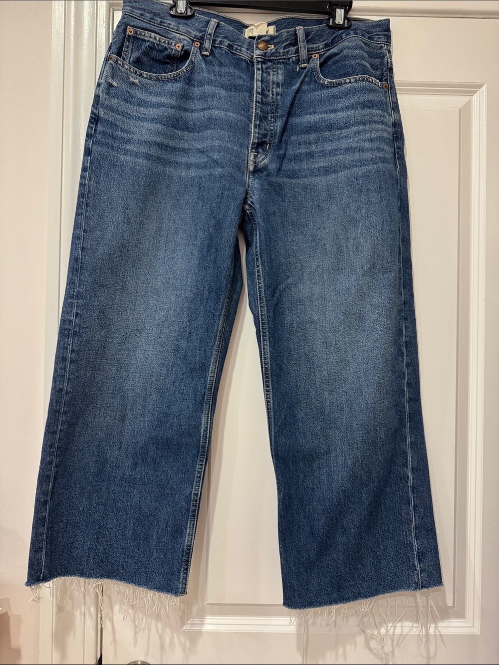 Madewell Low Slung Baggy Crop Jean size 30